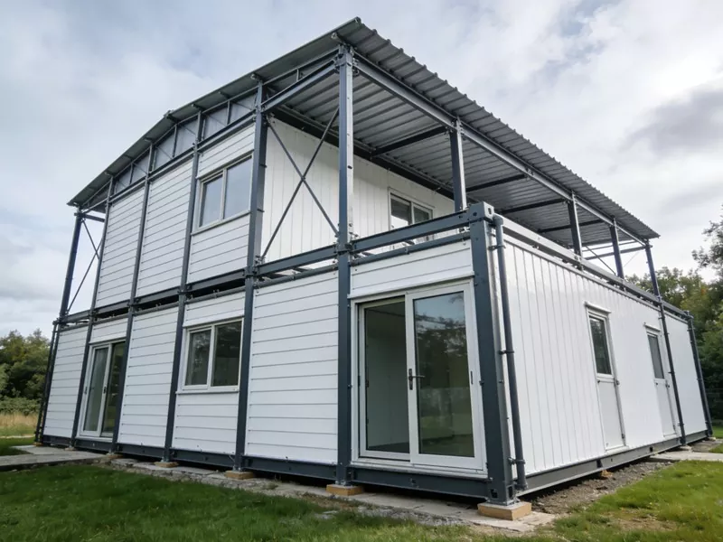 Groen Staal Struktuur Prefab Huis