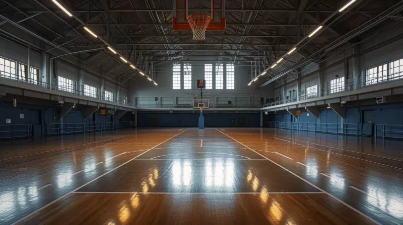 Binnenshuise Basketbal Arena Staalkonstruksie