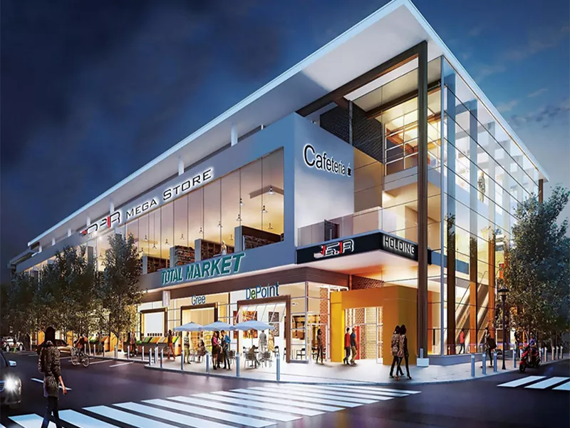 Grootskaalse omvattende staalstruktuur-winkelsentrum