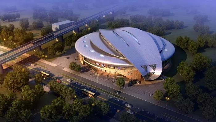 Ligte spesiale vormstaalstadion