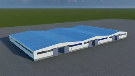 Ligte staalstruktuur saamgestelde pakhuis