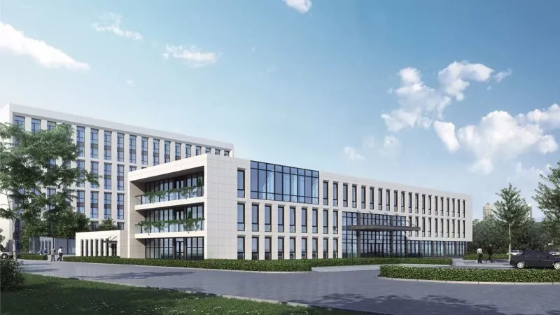 Modulêre saamgestelde hospitaalstaalkonstruksie
