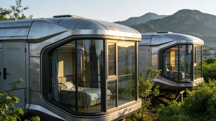 Voorafvervaardigde Space Capsule Home