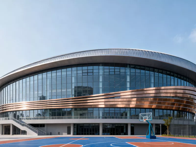 Voorafvervaardigde staalstruktuur basketbalbaan