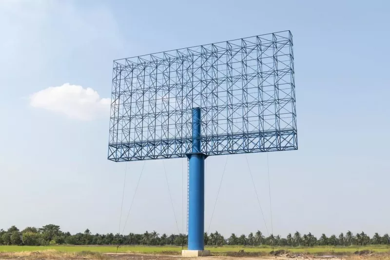 Staal reklamebord struktuur