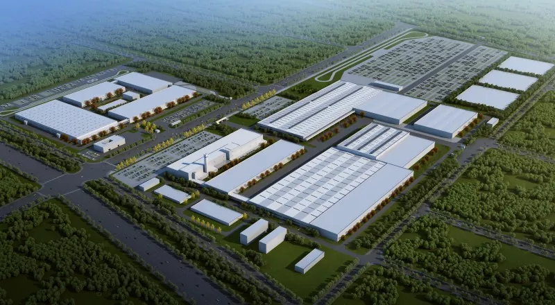 Staalraamwerk-fabriekskonstruksie