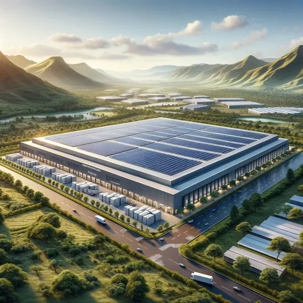 Staal fotovoltaïese geïntegreerde pakhuis