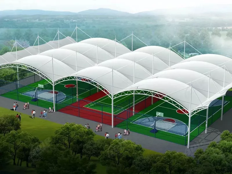 Staalstruktuur buitelugsportstadion