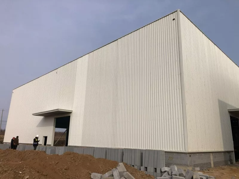 Twee verdieping staal industriële werkswinkel konstruksie